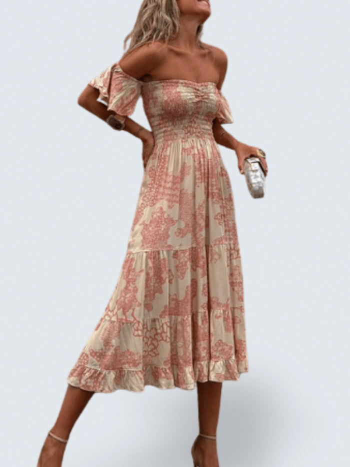 Romy | Off Shoulder Midi Dress